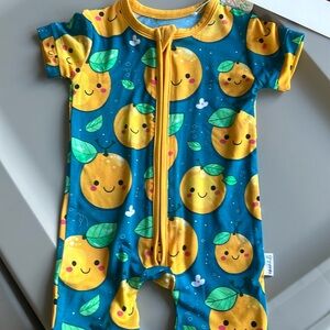 Gigi and Max lemon zip up one piece bamboo size 0 to 3 months new with tags